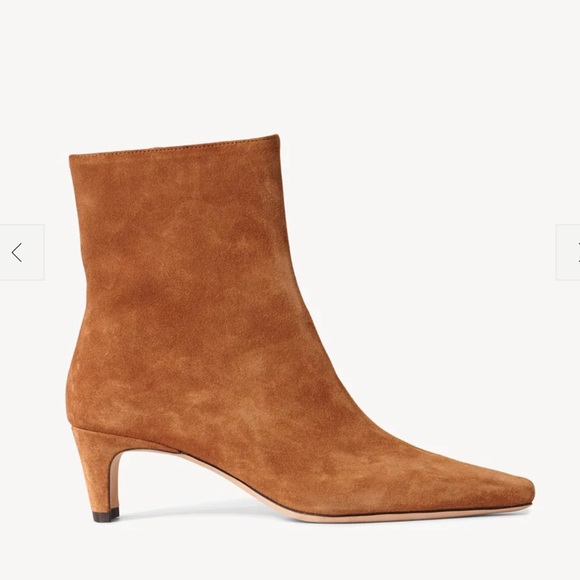 STAUD Wally Ankle Boot in Tan Suede - Picture 1 of 7